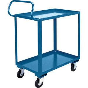 Ergonomic Shelf Truck, 800 lbs. Capacity, Steel, 26" W x 37" H x 38" D, Lip Up - ML883