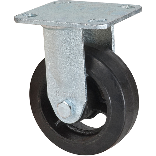 Mold-on Caster, Rigid, 5" (127 mm), Rubber, 440 lbs. (199 kg.) - ML847
