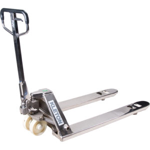 Hydraulic Pallet Truck, Stainless Steel, 48" L x 27" W, 5500 lbs. Capacity - MP102