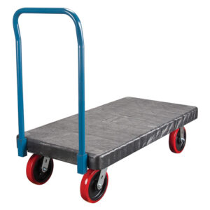 Plastic Platform Truck, 60" L x 30" W, 2500 lbs. Cap., Polyurethane Wheels - MN431