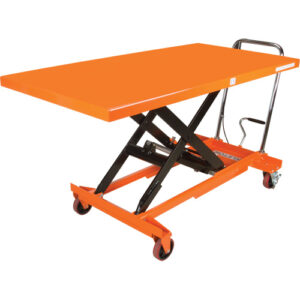Hydraulic Scissor Lift Table, 63" L x 31-1/2" W, Steel, 1100 lbs. Capacity - MP009