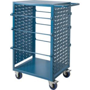 Mobile Wire Spool Cart, Steel, 6 Rod, 21" W x 48" H x 38" D,1200 lbs. Capacity - MP086