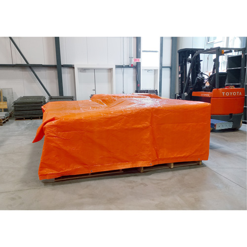 Insulated Tarps, Polyethylene, Orange, 20' x 12' x 8 mils - NAA081 - Image 3