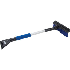 Snow Brush, Telescopic, Polypropylene Blade, 32-1/2" Long, Blue - NM980