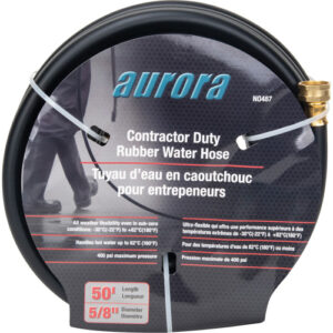 Contractor Duty Rubber Hose, Rubber, 5/8" dia. X 50' - NO487