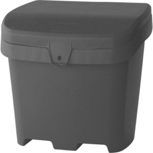 Salt & Sand Container, With Hasp, 21" x 27" x 26", 4.24 cu. ft., Grey - NO615