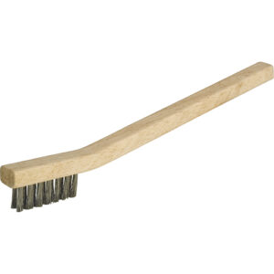 Small Cleaning Industrial-Duty Scratch Brush, Stainless Steel, 3 x 7 Wire Rows, 7-3/4" Long - NT615