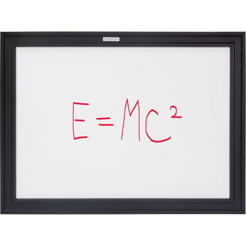 Black MDF Frame Whiteboard, Magnetic/Dry-Erase, 24" W x 18" H - OR130 - Image 2