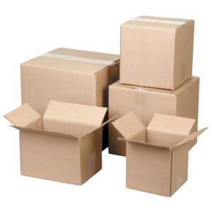 Box 10" x 8" x 4" Kraft Corr RSC ECT 32C flute Plain (No Print) bndled 25's (960/pallet) #DAB238-BX