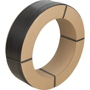 Strapping, Polypropylene, 1/2" W x 5600' L, Black, Manual Grade - PF985