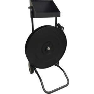Strapping Dispenser, Polypropylene/Polyester/Steel Straps, 8"/16" Core Dia., 3"/8"/6"Roll Width - PG283