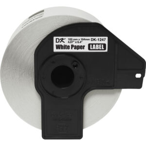 4" x 6-2/5" Label Brothers Large Die-Cut Shipping White - PG294