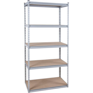Heavy-Duty Shelving, Steel, Boltless, 1200 lbs.Capacity,  36" W x 72" H x 18" D - RN455
