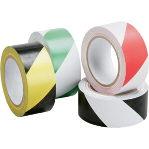 Tape Hazard Warning - Non-Laminated, 3" x 108', Vinyl, Red and White - #SAL700