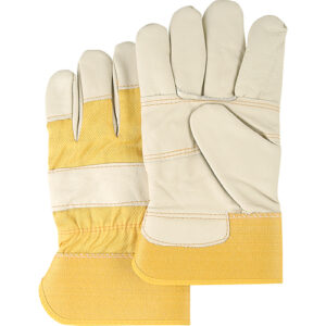 Furniture Leather Gloves, Large, Grain Cowhide Palm, Cotton Inner Lining - SAN270