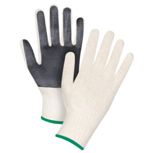 Palm-Coated String Knit Gloves, Poly/Cotton, Single Sided, 7 Gauge, Medium - SAP212