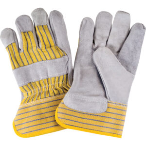 Premium Quality Fitters Gloves, Large, Split Cowhide Palm, Cotton Inner Lining - SAP226