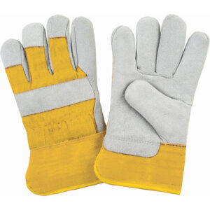 Premium Winter-Lined Fitters Gloves, X-Large, Split Cowhide Palm, Foam Fleece Inner Lining - SAP242