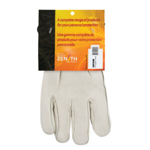 Standard-Duty Winter-Lined Driver's Gloves, 2X-Large, Grain Cowhide Palm, Fleece Inner Lining - SAP250R