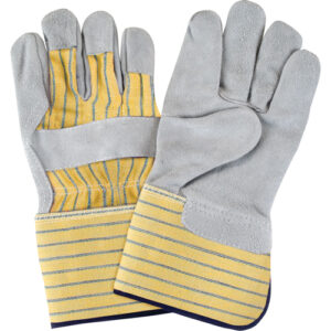 Premium Quality Fitters Gloves, Large, Split Cowhide Palm, Cotton Inner Lining - SAP298