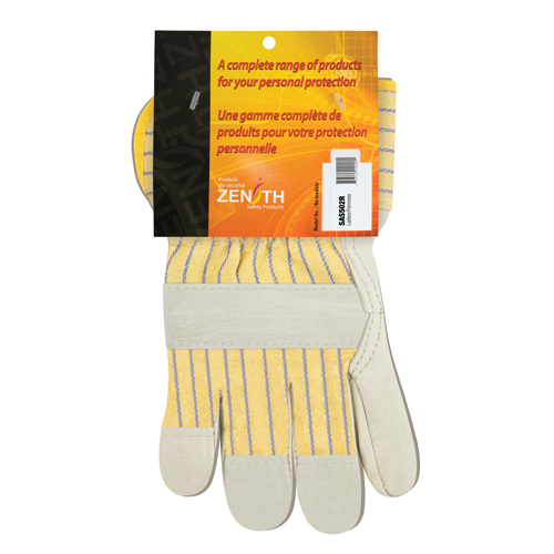 Standard-Duty Dry-Palm Fitters Gloves, Ladies, Grain Cowhide Palm, Cotton Inner Lining - SAS502R