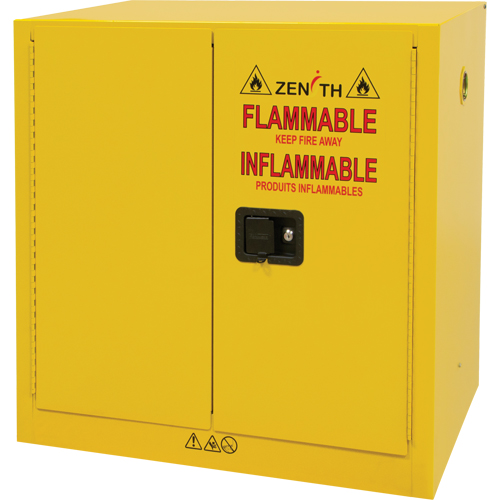 Flammable Storage Cabinet, Manual, 2 Door, 35" W x 22" H x 35" D - SDN644