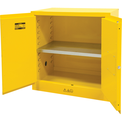 Flammable Storage Cabinet, Manual, 2 Door, 35" W x 22" H x 35" D - SDN644 - Image 2