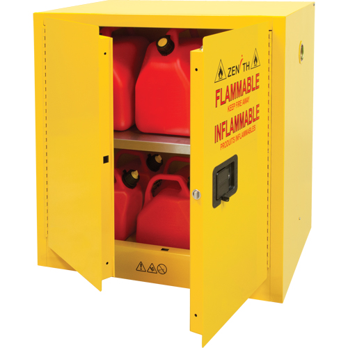 Flammable Storage Cabinet, Manual, 2 Door, 35" W x 22" H x 35" D - SDN644 - Image 3
