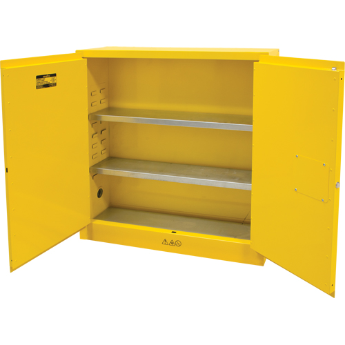 Flammable Storage Cabinet, Manual, 2 Door, 43" W x 12" H x 44" D - SDN645 - Image 2