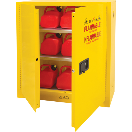 Flammable Storage Cabinet, Manual, 2 Door, 43" W x 12" H x 44" D - SDN645 - Image 3