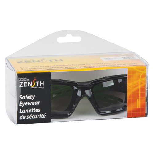 Z2500 Series Safety Glasses, Grey/Smoke Lens, Anti-Scratch Coating, CSA Z94.3/ANSI Z87+ - SDN708R