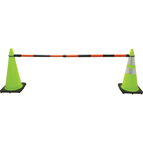 Retractable Cone Bar, 7' 5" Extended Length, Orange/Black - SDP614 - Image 3