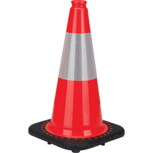 Premium Traffic Cone, 18", Orange, 6" Reflective Collar(s) - #SEB770