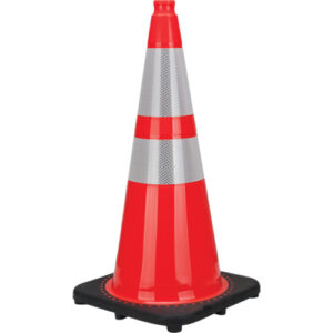 Premium Traffic Cone, 28", Orange, 4" & 6" Reflective Collar(s) - #SEB772