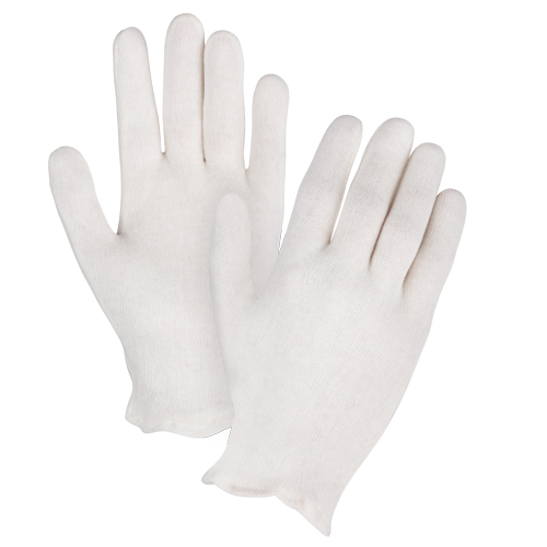 Mediumweight Inspection Gloves, Poly/Cotton, Hemmed Cuff, Ladies - SEE785