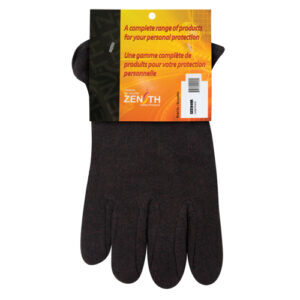 Jersey Gloves, Large, Brown, Red Fleece, Slip-On - SEE949R