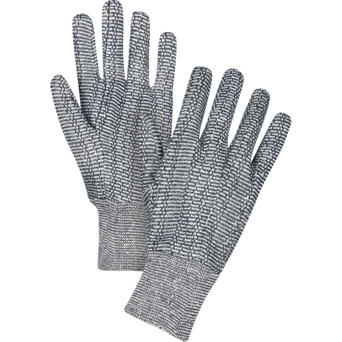 Jersey Gloves, X-Large, Salt & Pepper, Unlined, Knit Wrist - SEE952