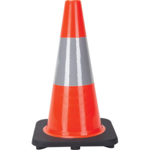 Traffic Cone, 18", Orange, 6" Reflective Collar(s) - SEF026