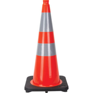 Traffic Cone, 28", Orange, 4" & 6" Reflective Collar(s) - SEF028