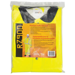 RZ900 Premium Traffic Rain Suit, Polyester/PVC, Medium, Lime-Yellow - #SEH114R
