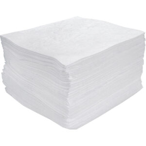 Meltblown Sorbent Pads, Oil Only, 15" x 17", 25 gal. Absorbancy - SEH944
