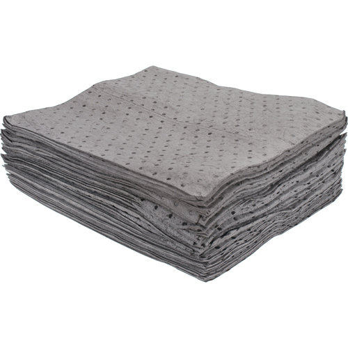 Bonded Sorbent Pads, Universal, 15" x 17", 15 gal. Absorbancy - SEH961
