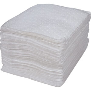 Bonded Sorbent Pad, Oil Only, 15" x 17", 25 gal. Absorbancy - SEH969
