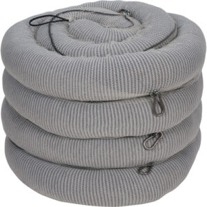 Sorbent Boom, Universal, 10' L x 5" W, 26 gal. Absorbancy, 4 /Pack - SGU877