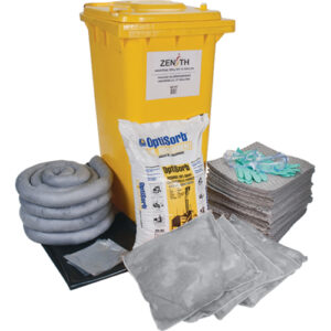 Spill Kit, Universal, Bin, 63 US gal. Absorbancy - SEI197