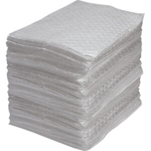 Industrial-Grade Fine Fibre Sorbent Pads, Oil Only, 15" x 17", 40 gal. Absorbancy - SEI956