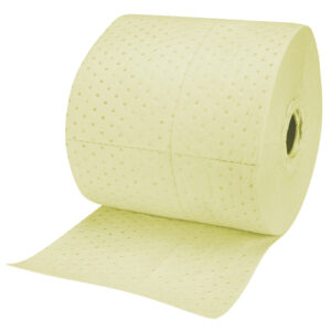 Industrial-Grade Fine Fibre Sorbent Rolls, Mediumweight, 150' L x 15" W, 25 gal. Absorbancy - SEI976