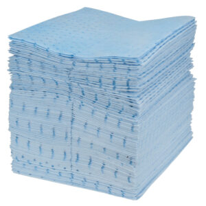 Blue Bonded Sorbent Pad, Oil Only, 15" x 17", 15 gal. Absorbancy - SEJ189