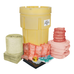 Spill Kit, Hazmat, Overpack/Salvage Drum, 95 US gal. Absorbancy - SEJ265