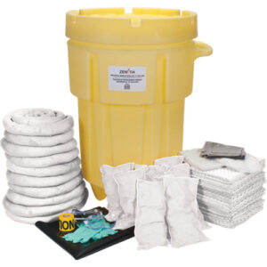 Shop Spill Kit, Oil Only, Overpack/Salvage Drum, 95 US gal. Absorbancy - SEJ268